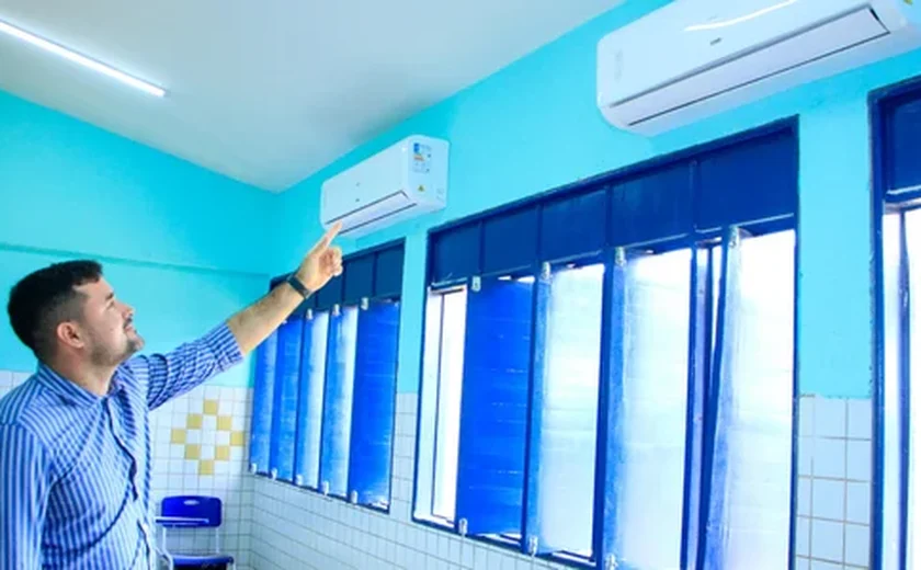 Em meio à onda de calor Seduc investe em climatização de escolas estaduais