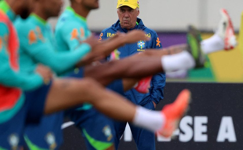 Brasil enfrenta Equador na estreia do italiano Carlo Ancelotti