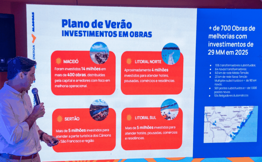 Equatorial anuncia investimentos estratégicos para o verão e alta temporada em Alagoas