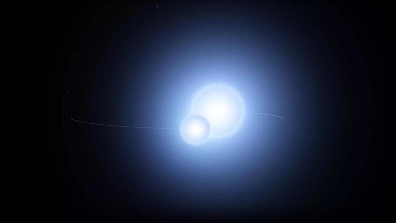 Astrônomos flagram estrela orbitando dentro de outra estrela em fenômeno inédito