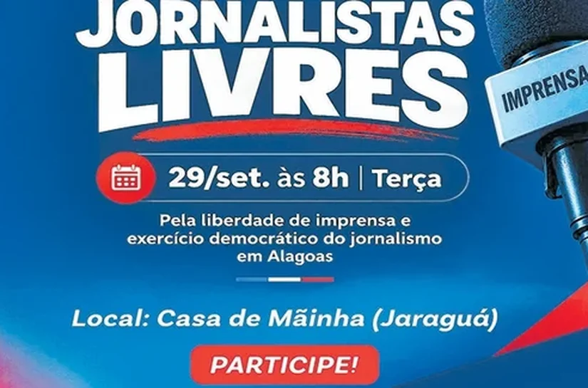 Jornalistas realizam ato em defesa da liberdade e contra judicialização