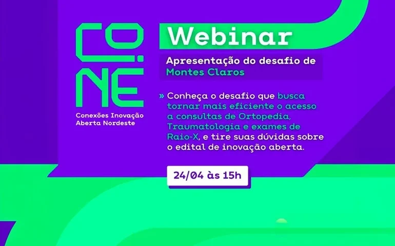 Webinar gratuito esclarece dúvidas sobre desafio de inovação na gestão pública de Montes Claros (MG)
