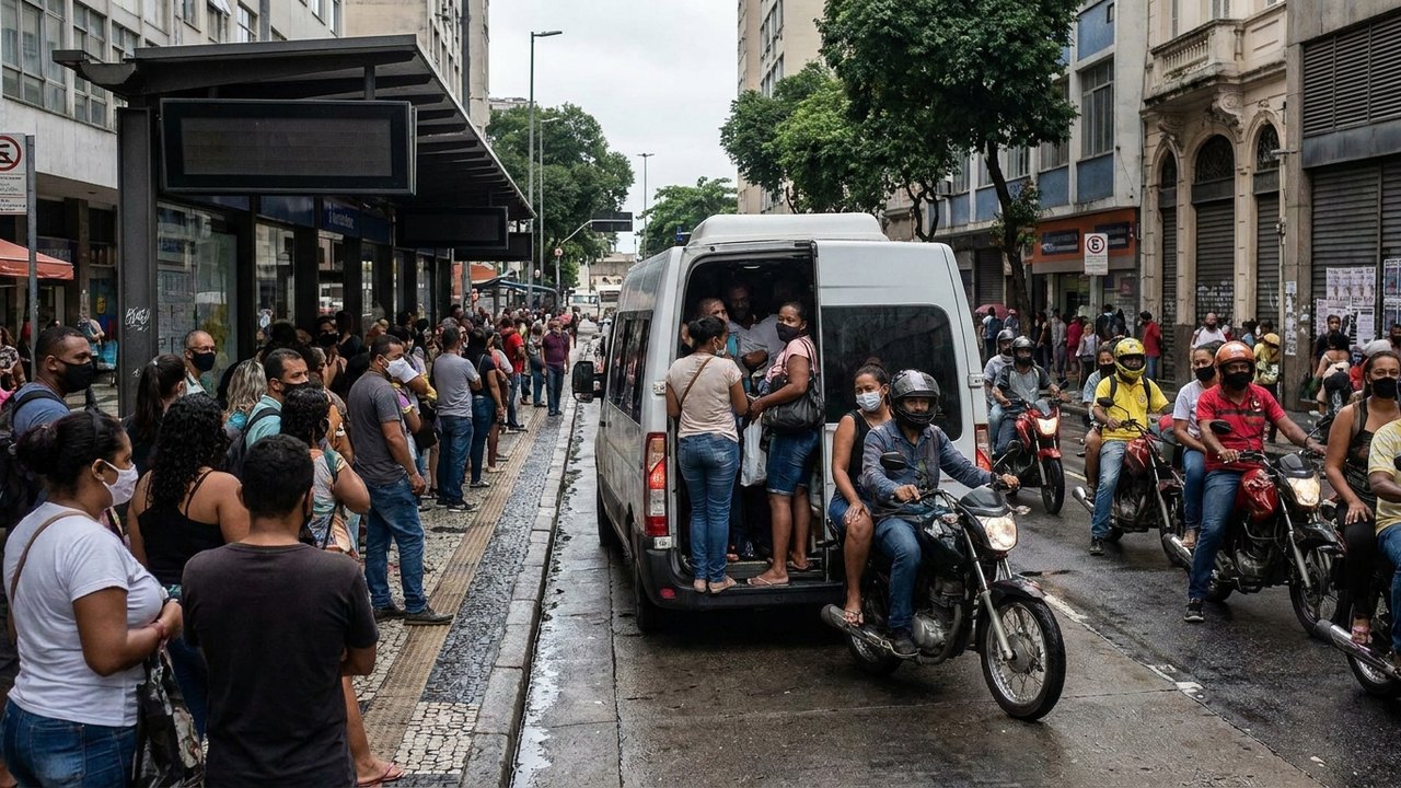 'Não consegui nada': passageiros seguem no sufoco no terceiro dia de greve dos ônibus no Rio
