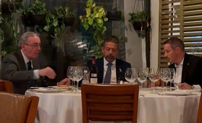 Lira, Cunha e Derrite participaram do jantar que terminou sem a presença de Hugo Motta