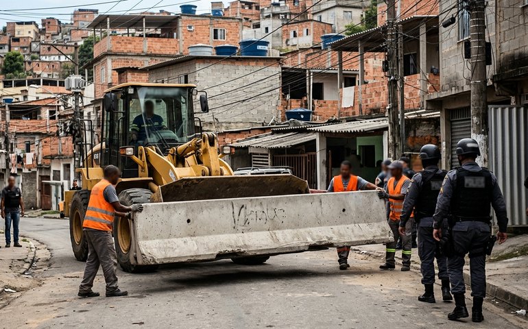 PM instala blocos Jersey em comunidades do Rio; operação resulta em prisões e apreensões
