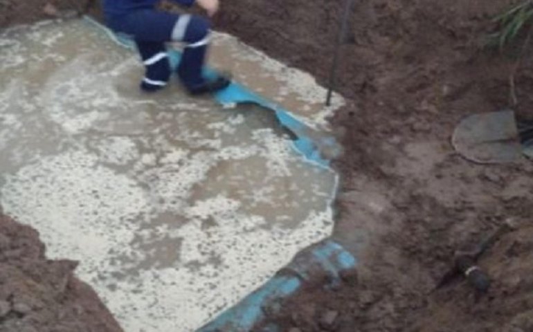 Casal segue trabalhando para restabelecer abastecimento de Maribondo