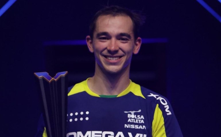 Hugo Calderano bate inglês e é campeão da etapa de Mascate do circuito mundial de tênis de mesa