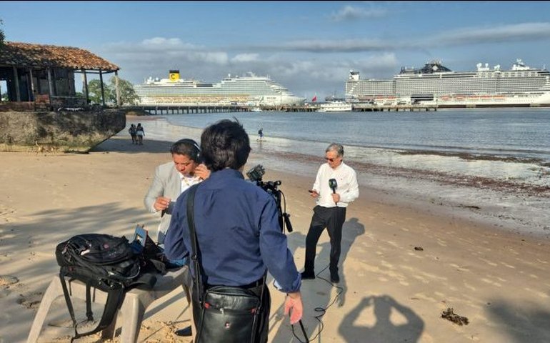 Equipe de jornalismo da Câmara acompanha a COP30 em Belém