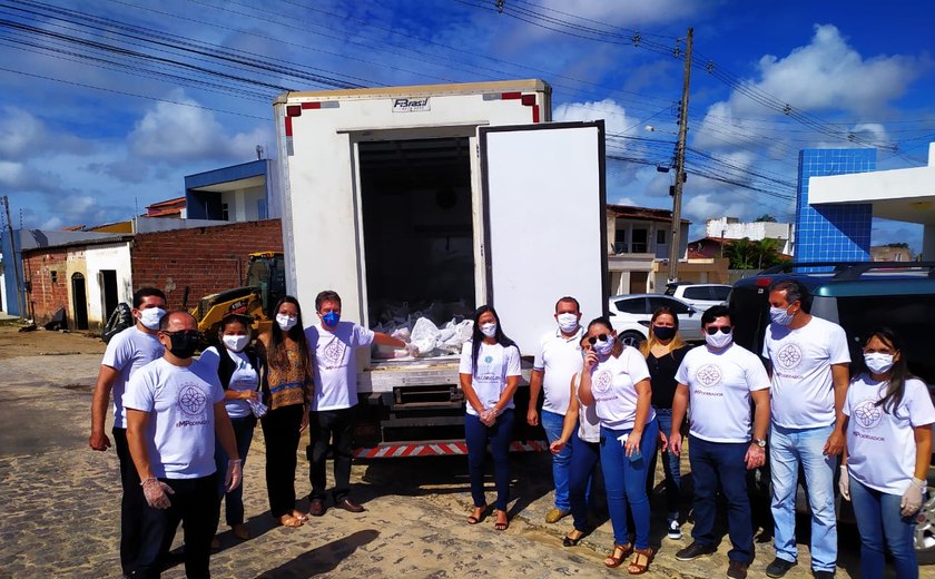 Ação solidária do Ministério Público distribui 189 cestas básicas e 120 máscaras para comunidades carentes de Arapiraca
