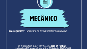 VAGA MECANICO / Foto: Fundat
