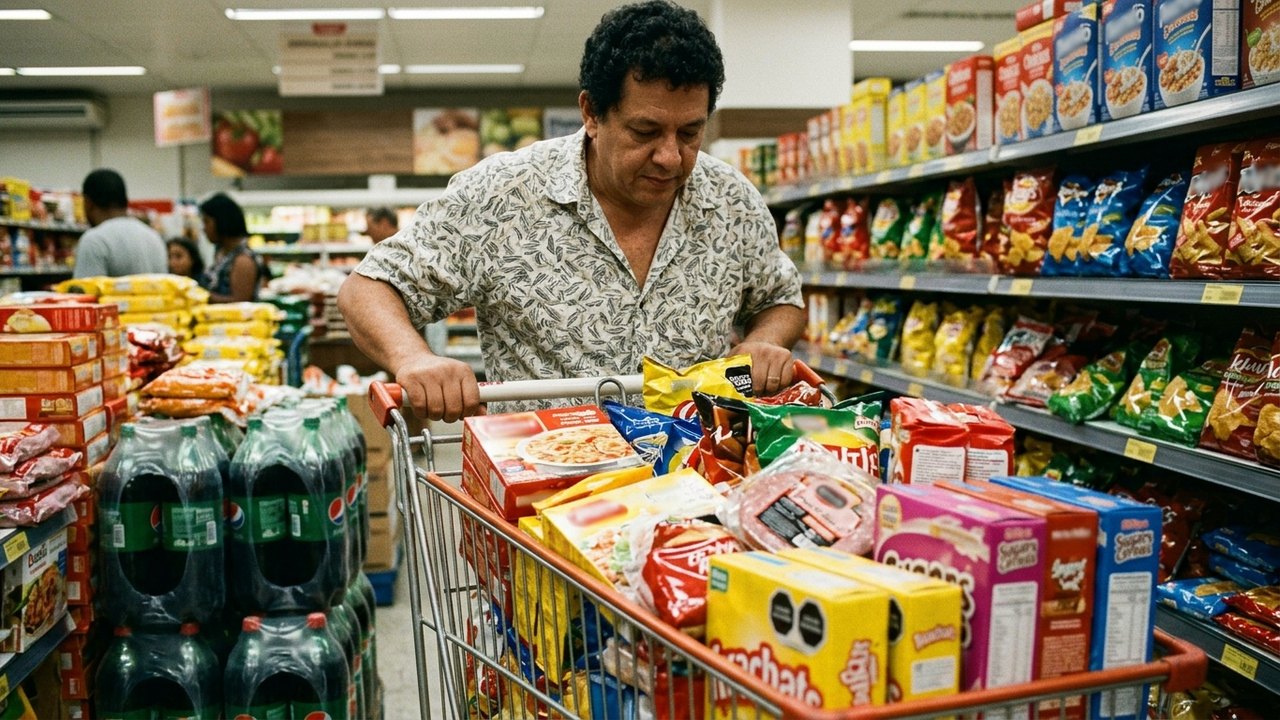 Ultraprocessados já representam mais da metade da dieta de americanos; Brasil segue tendência de alta