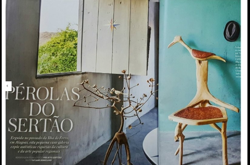 Artesanato produzido na Ilha do Ferro é destaque em revista de decoração