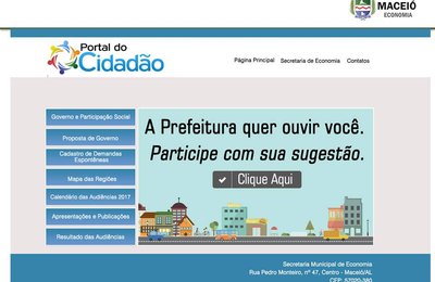 Portal Cidadão: veja como participar das audiências do PPA
