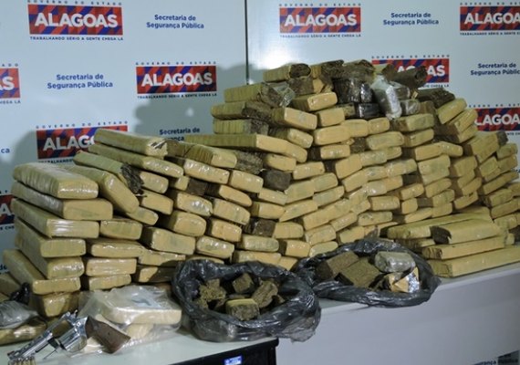 Forças de segurança apreendem mais de 200 kg de drogas avaliadas em R$ 350 mil