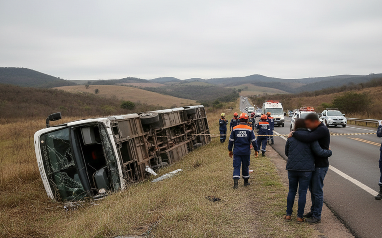 Identificadas as vítimas de acidente com ônibus de turismo em Jaboticabal, SP