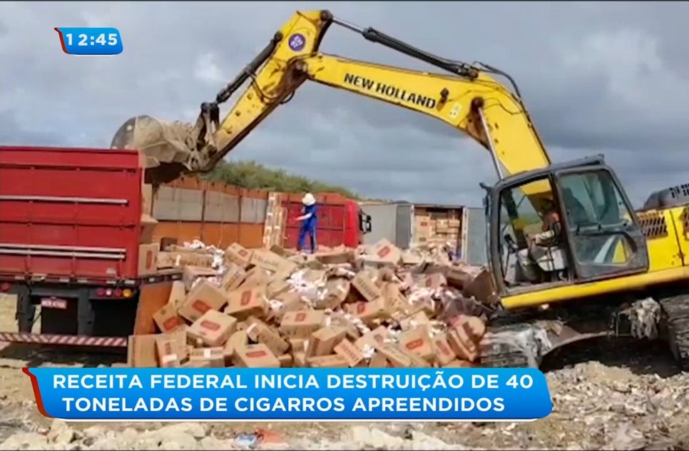 Receita Federal cigarros apreendidos