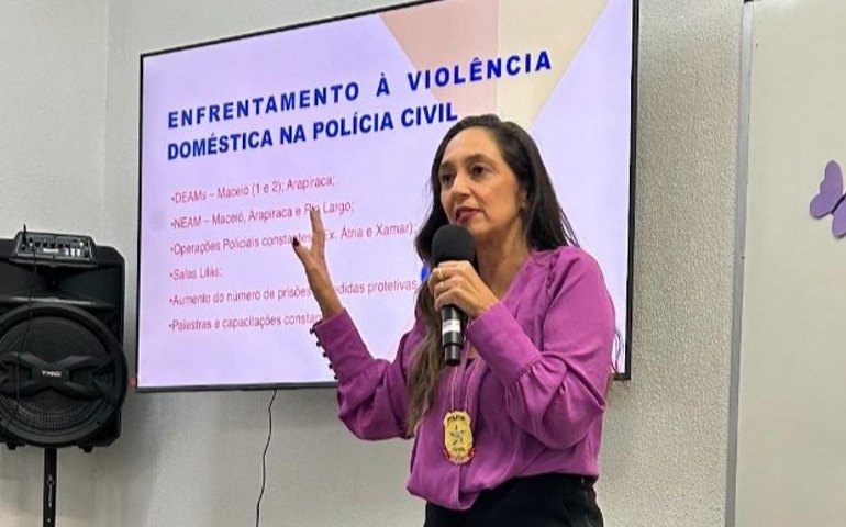 Polícia Civil participa de palestra sobre enfrentamento à violência doméstica na Ufal