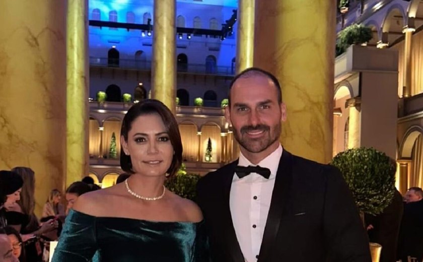 Michelle e Eduardo Bolsonaro são excluídos da posse de Trump no Capitólio