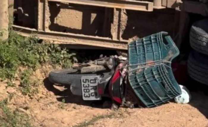 Motociclista morreu na batida
