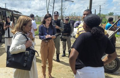 TJAL dialoga com famílias para reintegração pacífica no Village