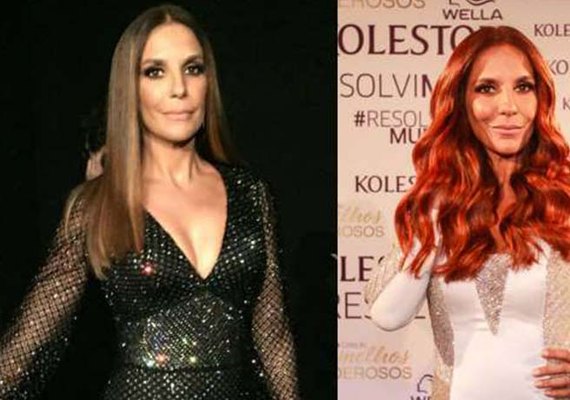 Ivete Sangalo muda visual e surge ruiva