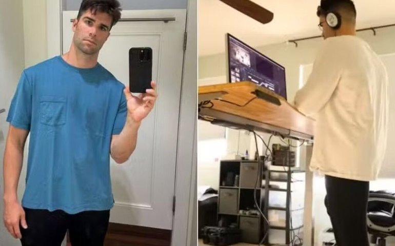 YouTuber experimenta ficar sem sentar por uma semana; saiba o que acontece com o corpo