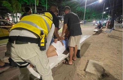 Ronda no Bairro atende duas emergências médicas na orla de Maceió