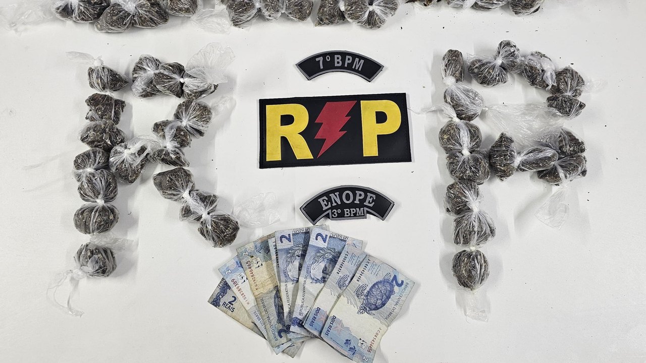 Polícia Militar apreende drogas e material roubado em ações no interior do estado