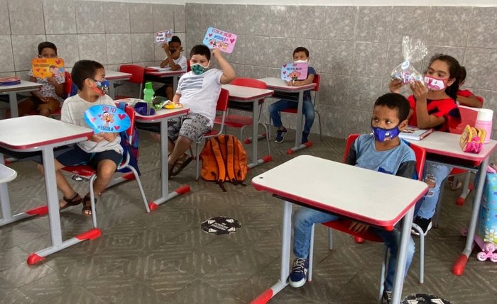 As unidades escolares foram preparadas para garantir o retorno às aulas de forma segura As unidades escolares foram preparadas para garantir o retorno às aulas de forma segura