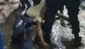 Homem é preso após agredir policial com garrafada em festa de Itabaianinha