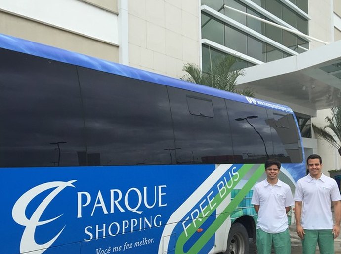 Translado gratuito de turistas para o Parque Shopping tem novo roteiro