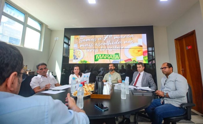 Representantes do Grupo Maratá discutem no Pilar a instalação da fábrica Representantes do Grupo Maratá discutem no Pilar a instalação da fábrica