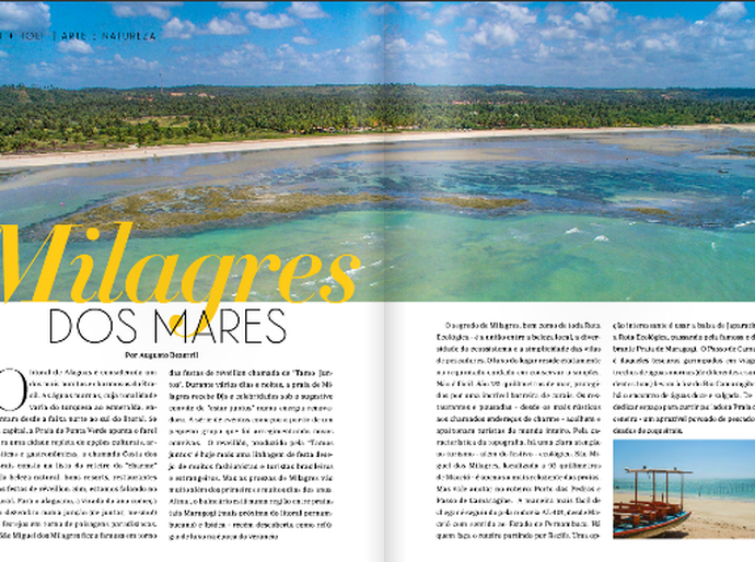 Revista de moda ressalta belezas de São Miguel dos Milagres