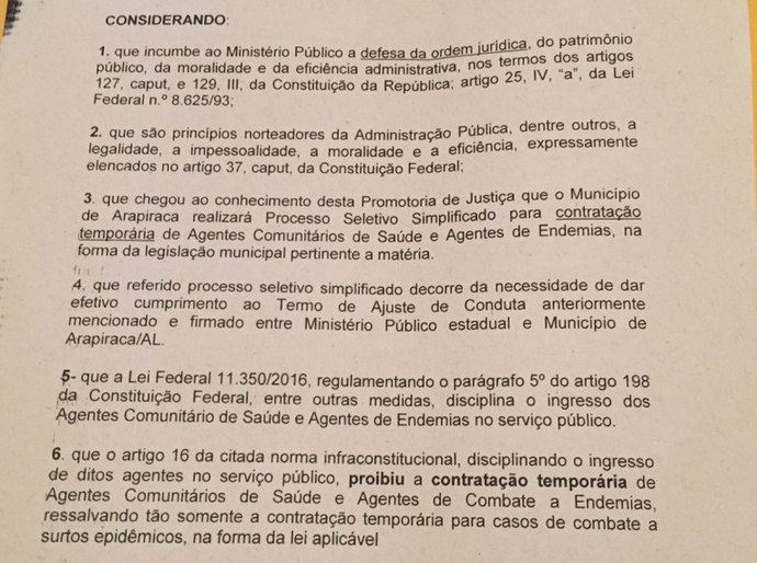 Arapiraca: Processo Seletivo para Agentes Comunitários é modificado