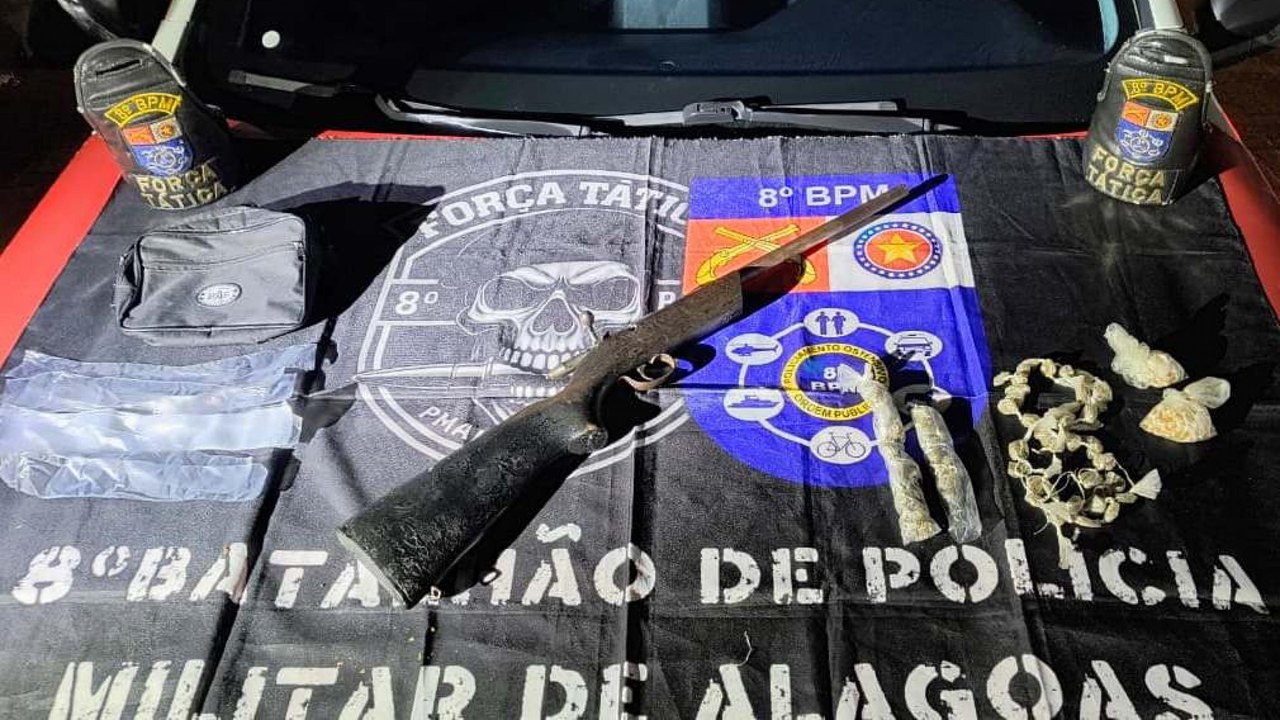Polícia Militar retira 32 armas de fogo das ruas em uma semana em Alagoas