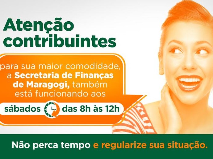 Secretaria de Finanças de Maragogi funcionará aos sábados