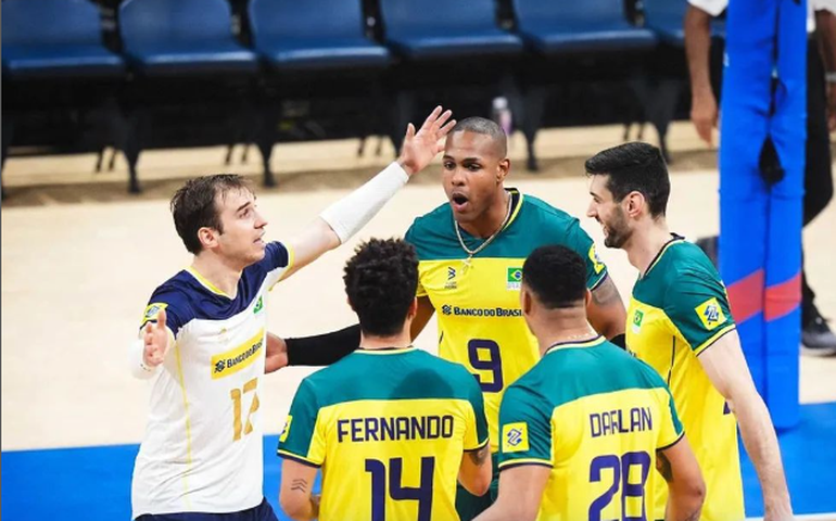 Brasil vence Holanda, de virada, na Liga das Nações masculina