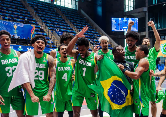 Seleção brasileira masculina de basquete bate República Dominicana e vai à semi na Americup