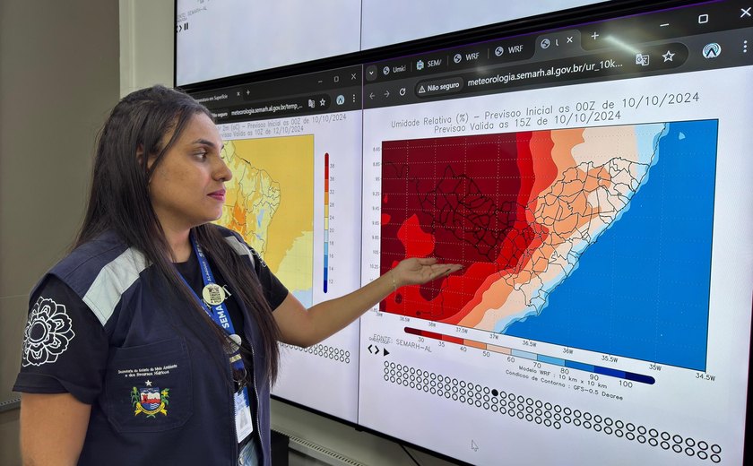 Veja a previsão do tempo para todas as regiões de Alagoas neste final de semana