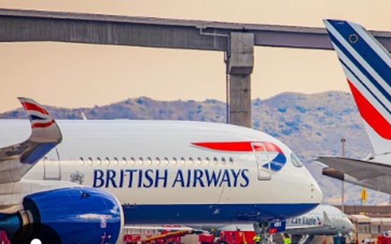 Voo de Londres da British Airways chega ao Rio de Janeiro sem bagagens