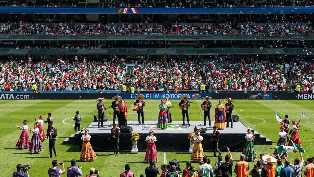 Atores mexicanos torcem pela seleção na abertura da Copa do Mundo