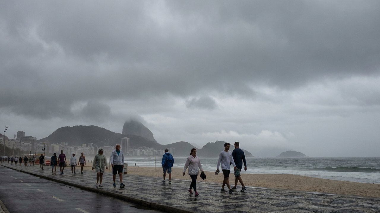 Rio terá céu nublado e temperaturas em declínio nesta segunda-feira; máxima será de 25°C