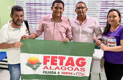 Prefeito Júlio Cezar visita novo presidente da FETAG Givaldo Teles