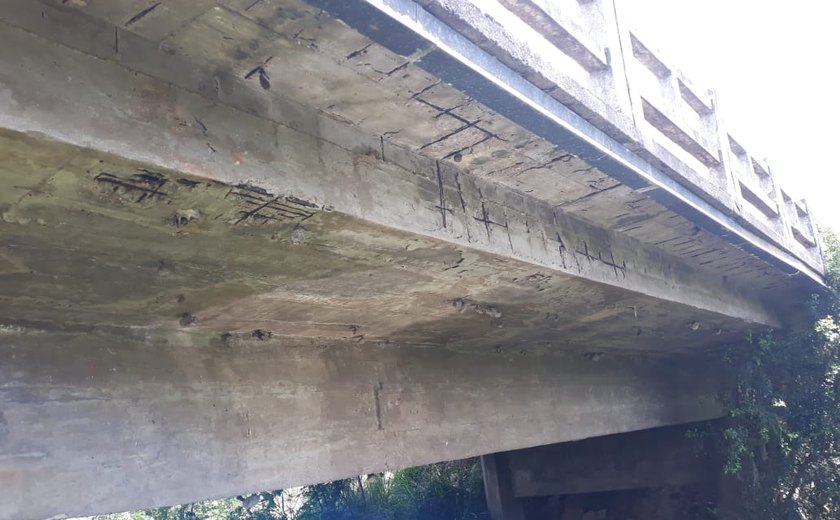 Estado de ponte em rodovia que liga Palmeira a Igaci assusta donos de veículos