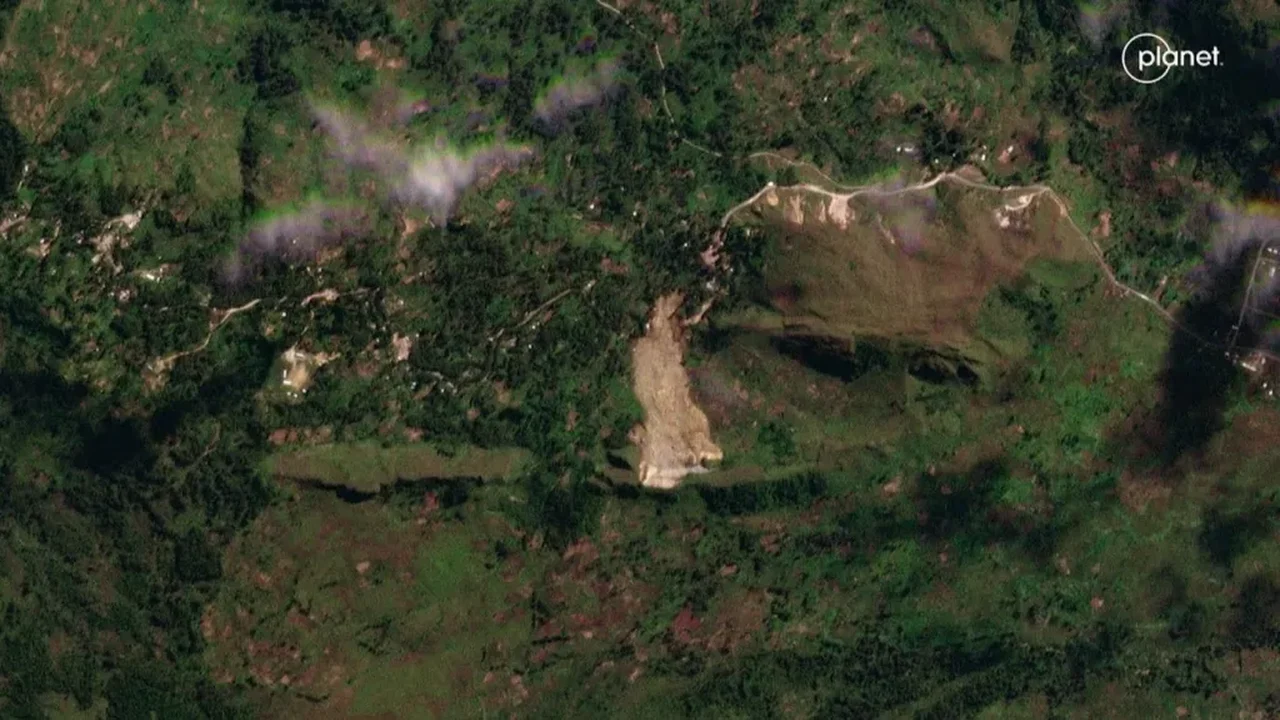Imagens de satélite revelam tamanho do deslizamento que deixou mais de 2 mil soterrados em Papua-Nova Guiné; veja antes e depois