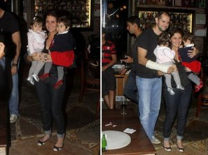 Giovanna Antonelli era só sorrisos com as pequenas Antonia e Sofia