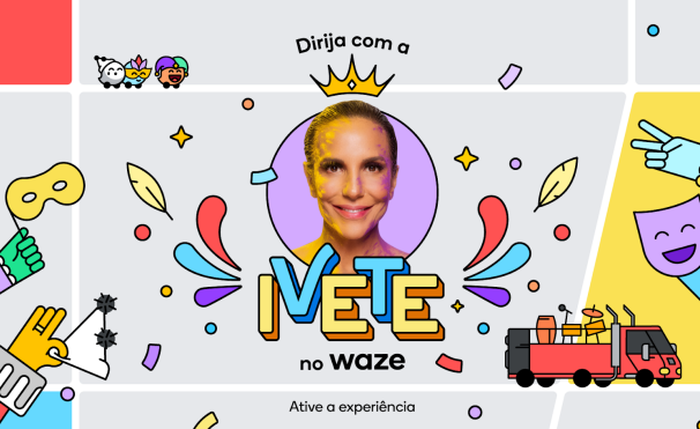 Foliões poderão usar a voz da Ivete Sangalo no Waze durante o carnaval