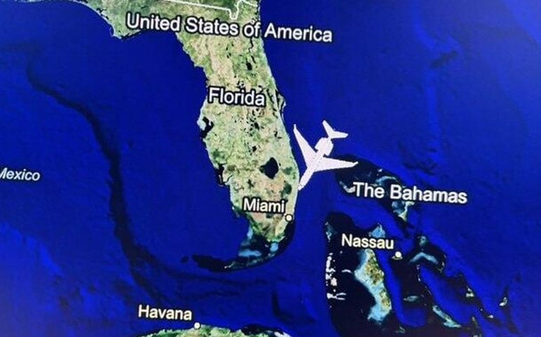 Dmitriev publica foto de voo ao se aproximar de Miami