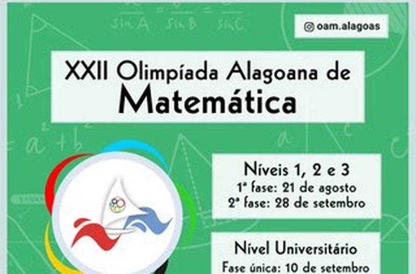 Olimpíada de Matemática inscreve estudantes de escolas e universitários