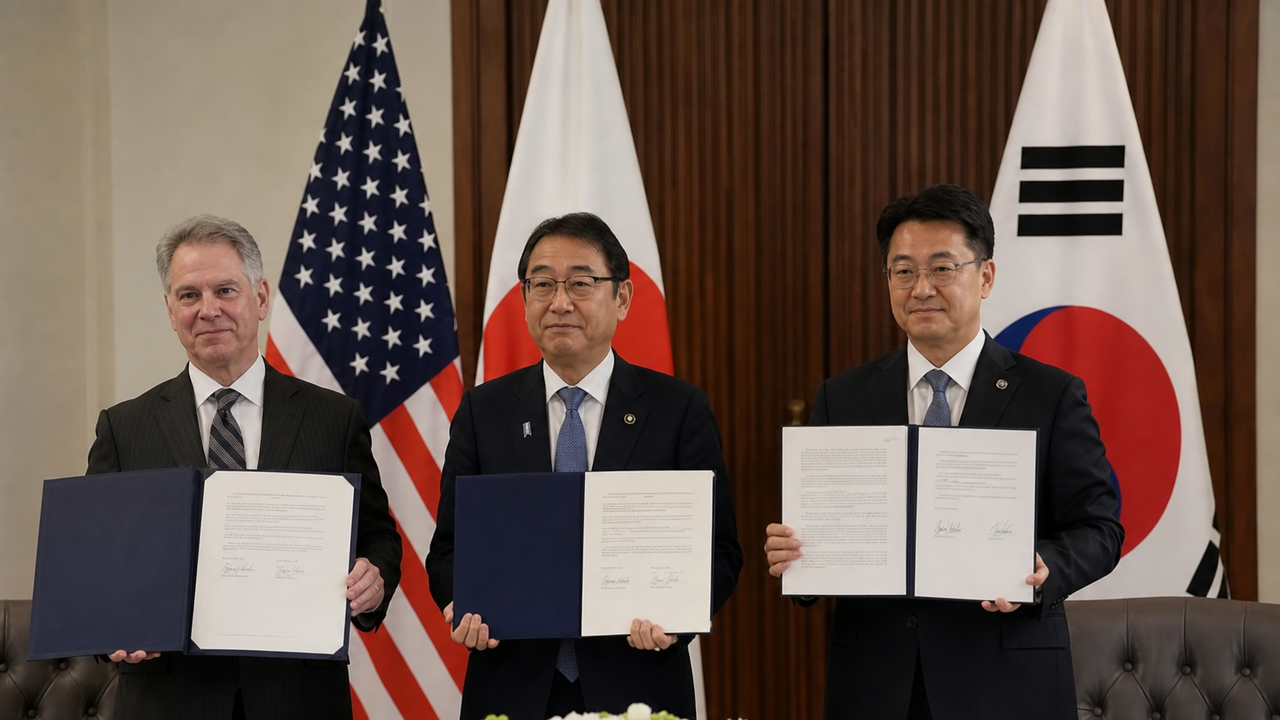 EUA, Japão e Coreia do Sul assinam memorando de cooperação para energia nuclear civil